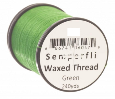 Semperfli Classic Waxed Thread 12/0 Green Threads