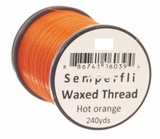 Semperfli Classic Waxed Thread 12/0 Hot Orange Threads