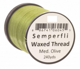 Semperfli Classic Waxed Thread 12/0 Medium Olive Threads