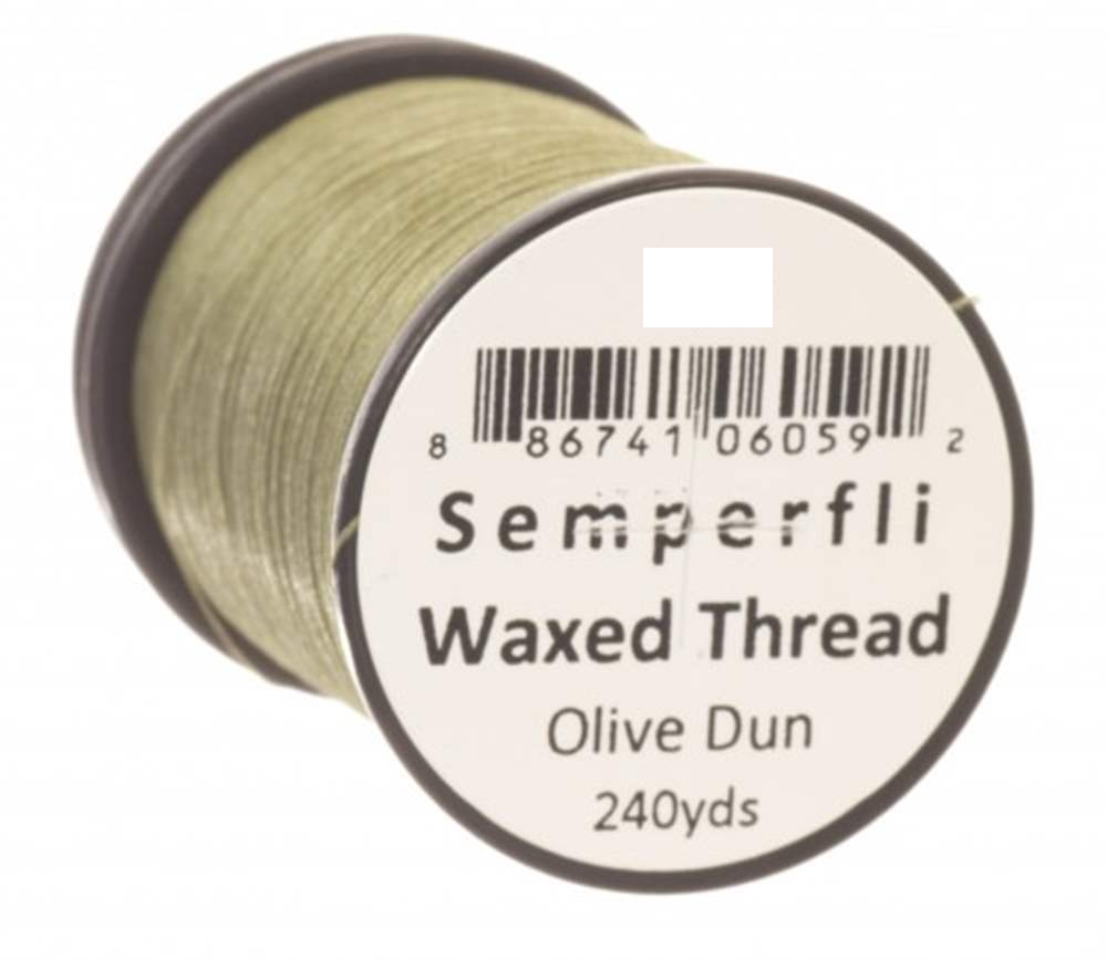 Semperfli Classic Waxed Thread 12/0 Olive Dun Threads