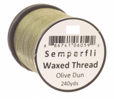 Semperfli Classic Waxed Thread 12/0 Olive Dun Threads
