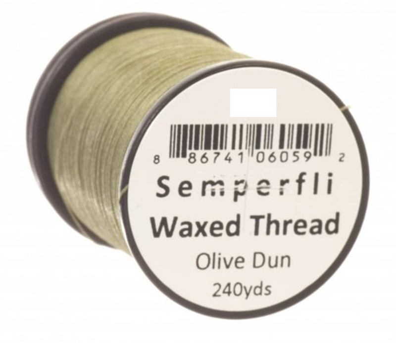 Semperfli Classic Waxed Thread 12/0 Olive Dun Threads