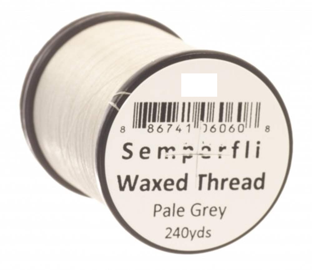 Semperfli Classic Waxed Thread 12/0 Pale Grey Threads