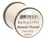 Semperfli Classic Waxed Thread 12/0 Pale Grey Threads