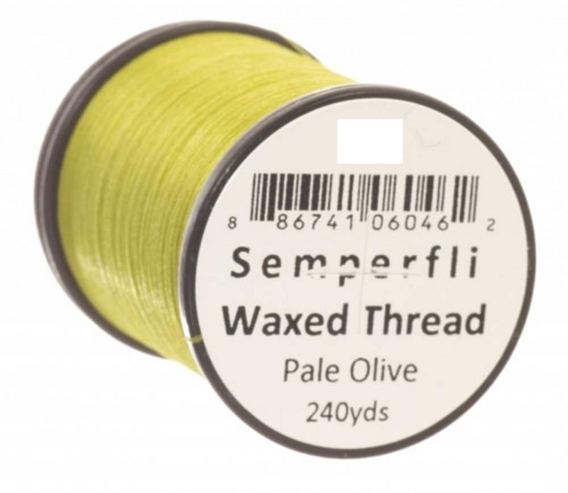 Semperfli Classic Waxed Thread 12/0 Pale Olive Threads