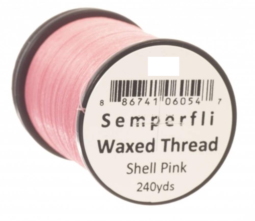 Semperfli Classic Waxed Thread 12/0 Shell Pink Threads