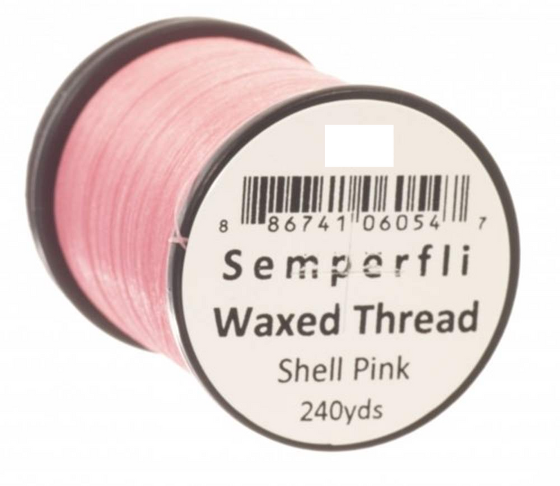 Semperfli Classic Waxed Thread 12/0 Shell Pink Threads