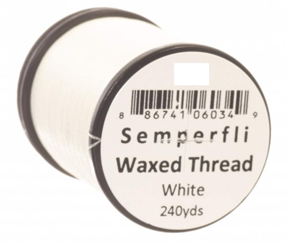 Semperfli Classic Waxed Thread 12/0 White Threads