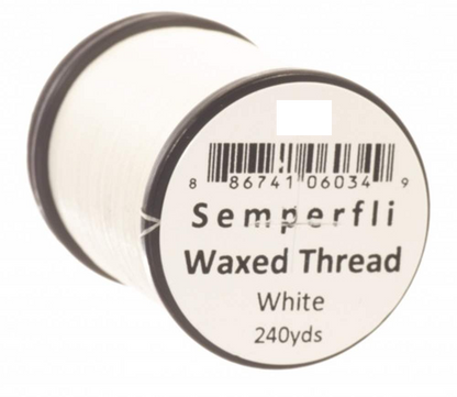 Semperfli Classic Waxed Thread 12/0 White Threads