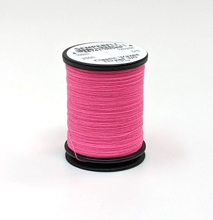 Semperfli Classic Waxed Thread 3/0 Fl Pink Threads