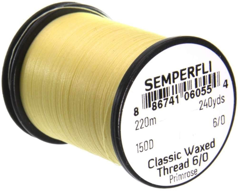 Semperfli Classic Waxed Thread 6/0 Primrose Threads