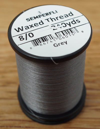 Semperfli Classic Waxed Thread 8/0 Grey Threads