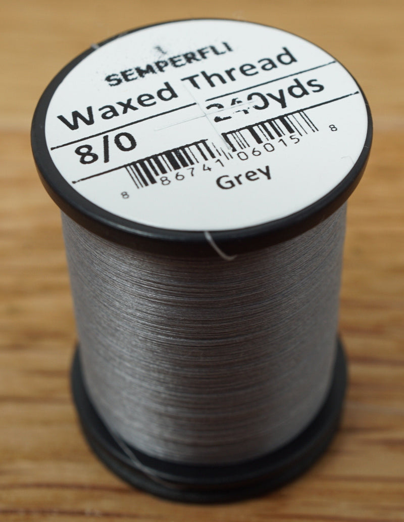 Semperfli Classic Waxed Thread 8/0 Grey Threads