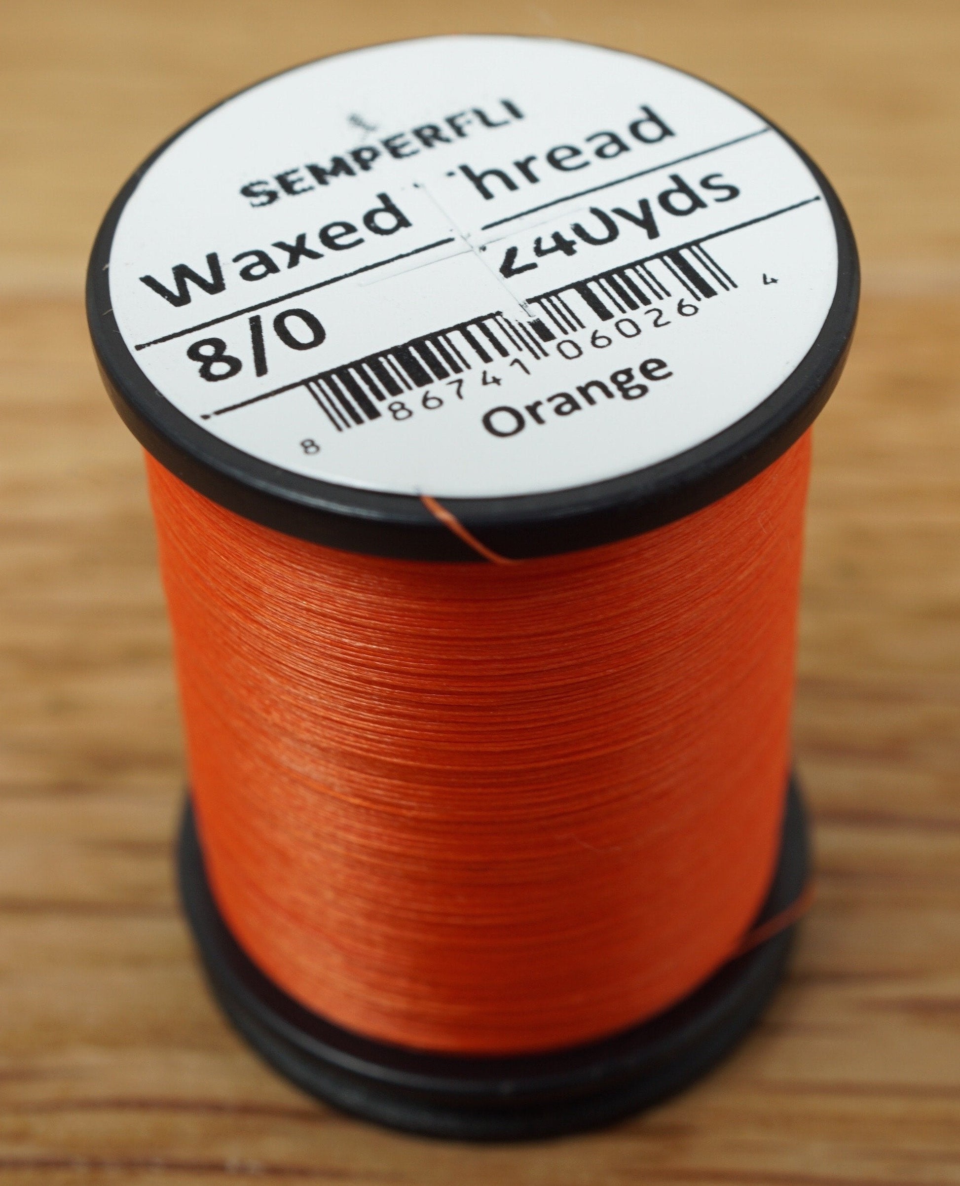 Semperfli Classic Waxed Thread 8/0 Orange Threads