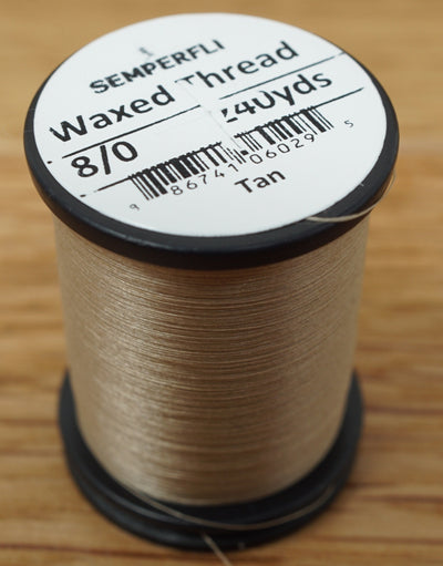 Semperfli Classic Waxed Thread 8/0 Tan Threads