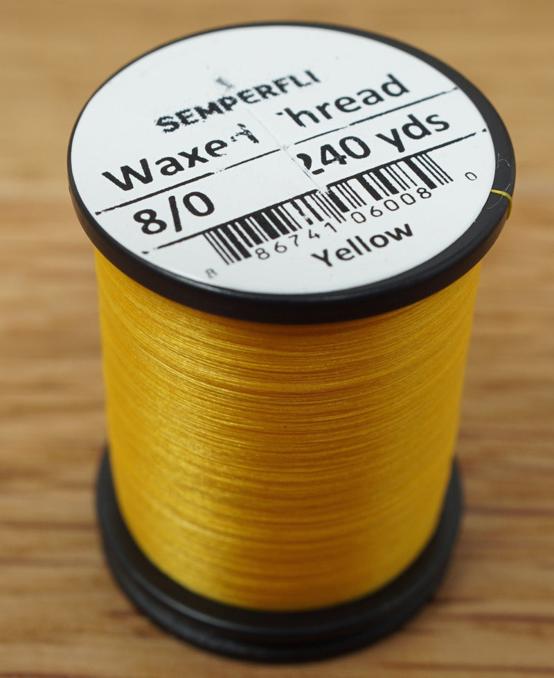 Semperfli Classic Waxed Thread 8/0 Yellow Threads