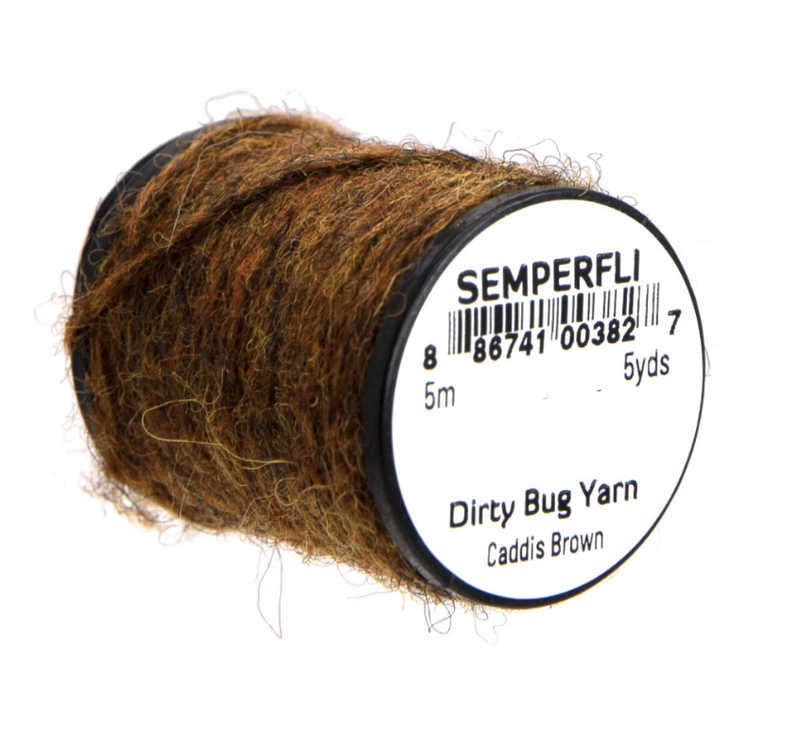 Semperfli Dirty Bug Yarn Caddis Brown Chenilles, Body Materials