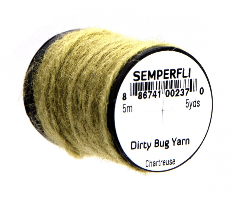 Semperfli Dirty Bug Yarn Chartreuse Chenilles, Body Materials
