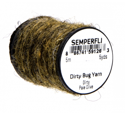 Semperfli Dirty Bug Yarn Dirty Pale Olive Chenilles, Body Materials
