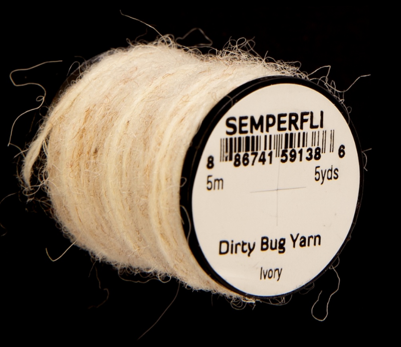 Semperfli Dirty Bug Yarn Ivory Chenilles, Body Materials
