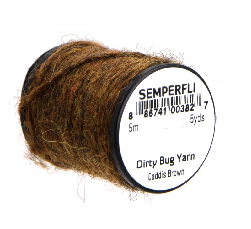 Semperfli Dirty Bug Yarn Mottled Caddis Chenilles, Body Materials