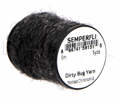 Semperfli Dirty Bug Yarn Mottled Chironomid Chenilles, Body Materials