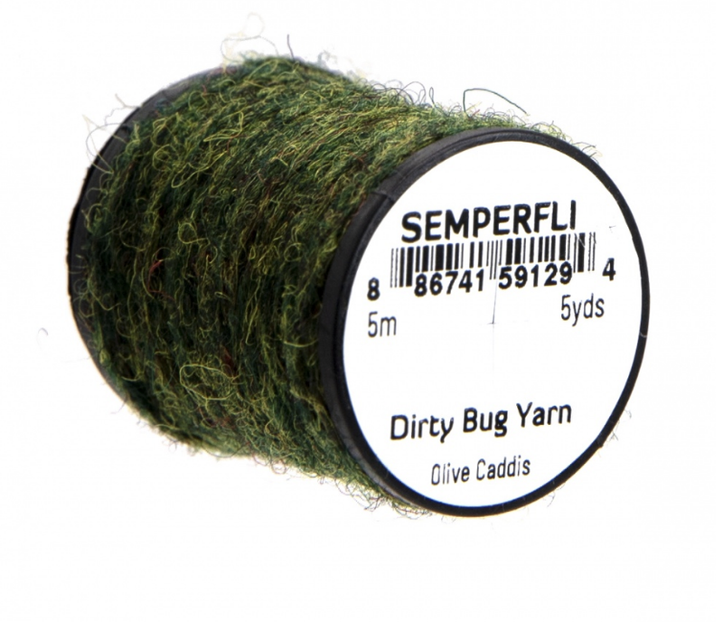 Semperfli Dirty Bug Yarn Olive Caddis Chenilles, Body Materials