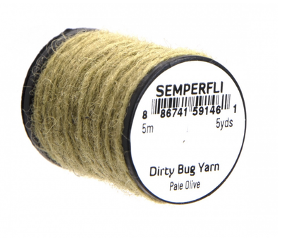 Semperfli Dirty Bug Yarn Pale Olive Chenilles, Body Materials