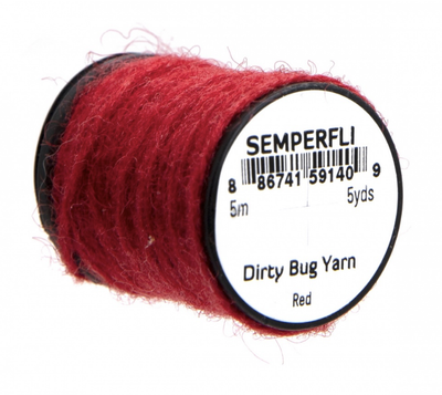 Semperfli Dirty Bug Yarn Red Chenilles, Body Materials