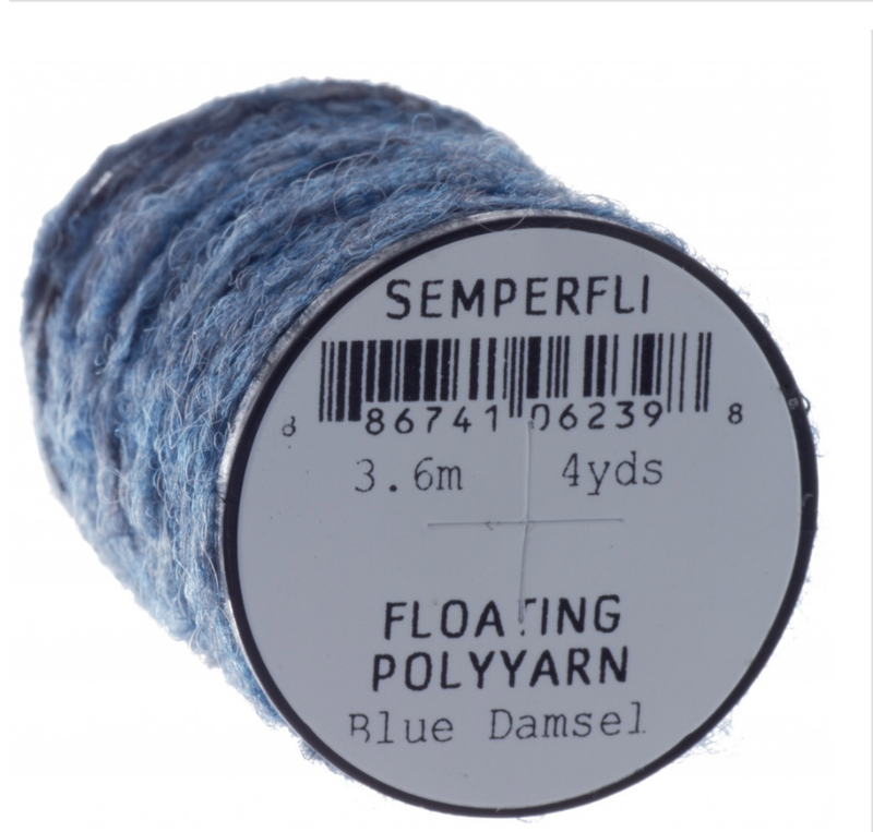 Semperfli Dry Fly Polyyarn Blue Damsel Chenilles, Body Materials