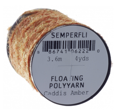 Semperfli Dry Fly Polyyarn Caddis Amber Chenilles, Body Materials