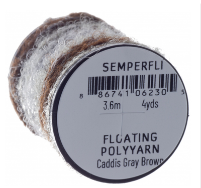 Semperfli Dry Fly Polyyarn Caddis Grey Chenilles, Body Materials