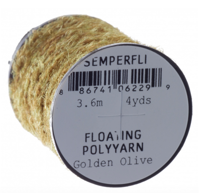 Semperfli Dry Fly Polyyarn Golden Olive Chenilles, Body Materials