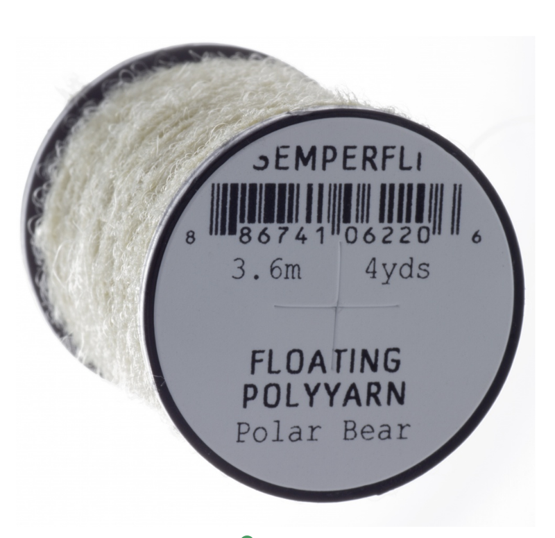 Semperfli Dry Fly Polyyarn Polar Bear Chenilles, Body Materials