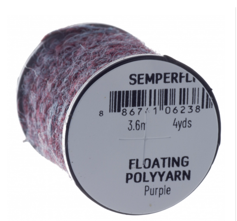 Semperfli Dry Fly Polyyarn Purple Chenilles, Body Materials
