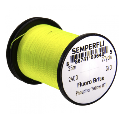 Semperfli Fluoro Brite #11 Phosphor Yellow Threads