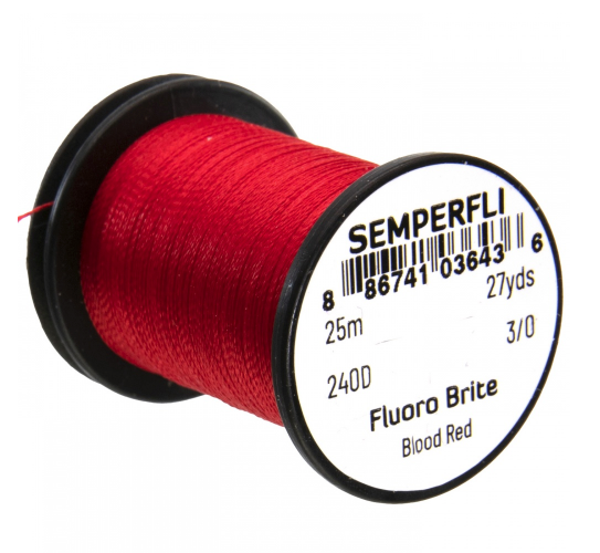Semperfli Fluoro Brite Blood Red Threads