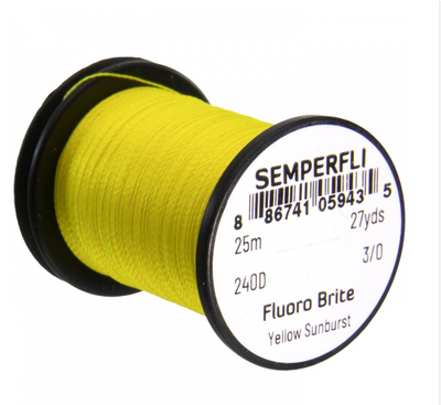 Semperfli Fluoro Brite Yellow Sunburst Threads