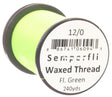 Semperfli Fluoro Classic Waxed Thread Fluoro Green / 12/0 Threads
