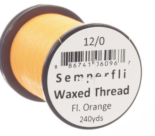 Semperfli Fluoro Classic Waxed Thread 12/0 Euro Nymphs Hotspot