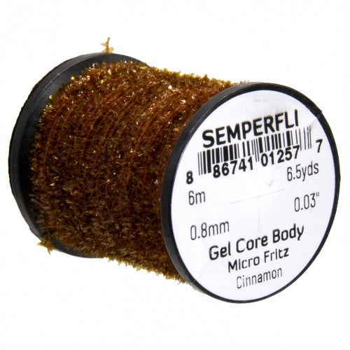 Semperfli Gel Core Body Micro Fritz Cinnamon Chenilles, Body Materials