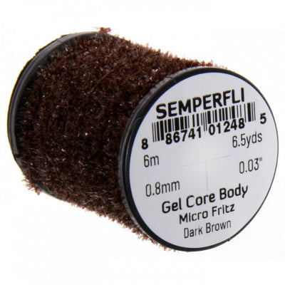 Semperfli Gel Core Body Micro Fritz Dark Brown Chenilles, Body Materials
