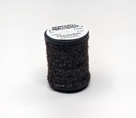 Semperfli Gel Core Body Micro Fritz Dark Mocha Brown Chenilles, Body Materials