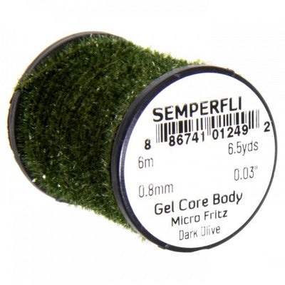 Semperfli Gel Core Body Micro Fritz Dark Olive Chenilles, Body Materials