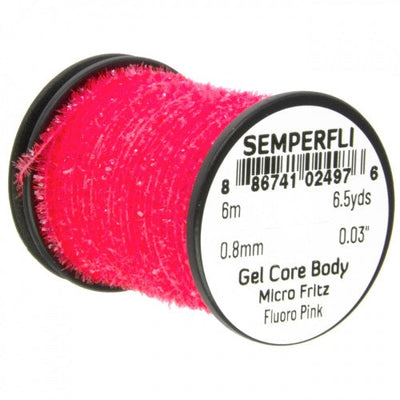 Semperfli Gel Core Body Micro Fritz Fl Pink Chenilles, Body Materials