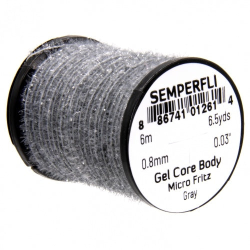 Semperfli Gel Core Body Micro Fritz Gray Chenilles, Body Materials