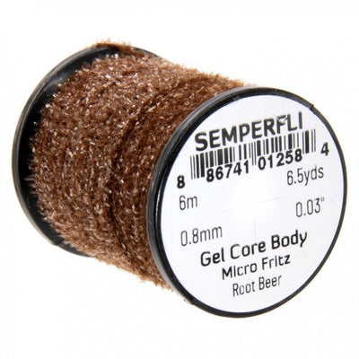 Semperfli Gel Core Body Micro Fritz Rootbeer Chenilles, Body Materials
