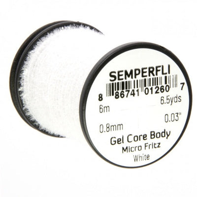 Semperfli Gel Core Body Micro Fritz White Chenilles, Body Materials
