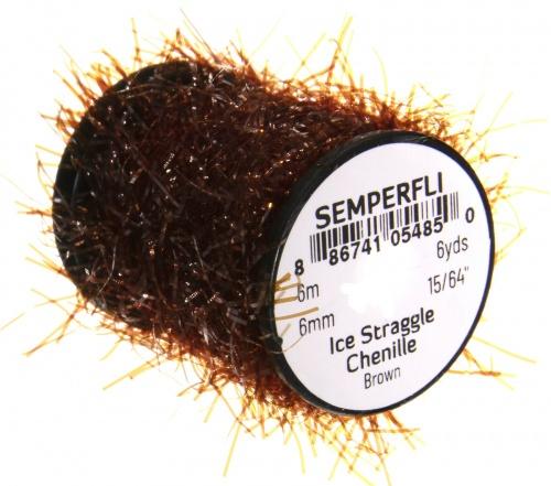 Semperfli Ice Straggle Chenille Brown Chenilles, Body Materials