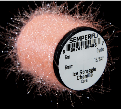 Semperfli Ice Straggle Chenille Coral Chenilles, Body Materials